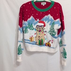 Holiday Pug Sweater - Red and Green